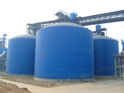 板桥镇水泥钢板库改造